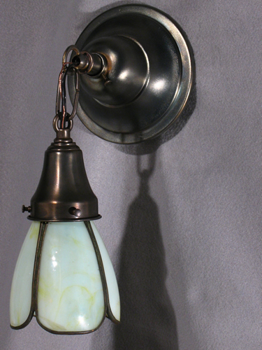 Slag Glass Pendant Sconces